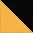 Mexican Ceramic Frost Proof Tiles Black and Yellow Mustard